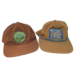 Lot of 2 Phish Hats Baseball Caps Adjustable Flat Brim Summer Tour 2022